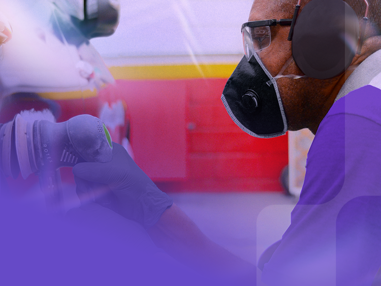 Professional performing vehicle repair